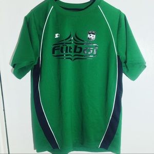 futbol starter soccer jersey mens size M green